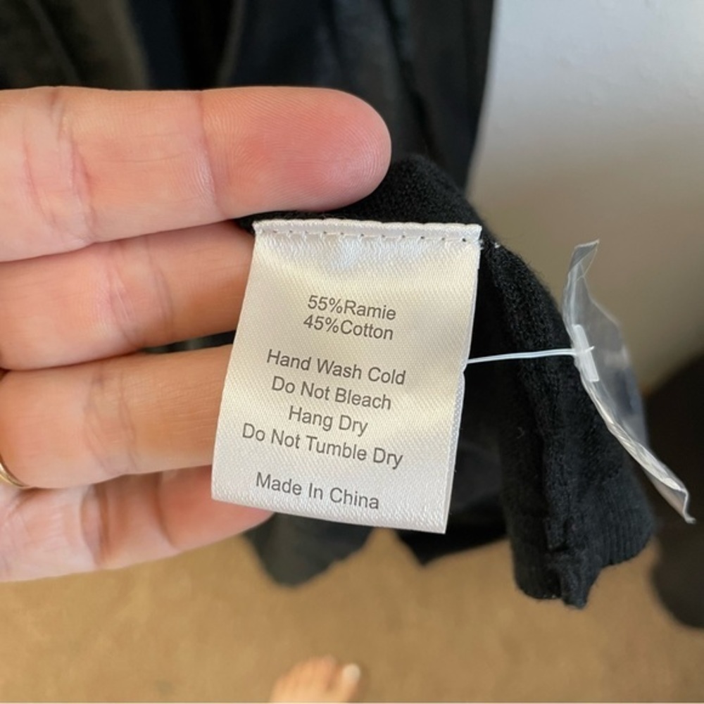 Mod Ref Black Sweater Duster Small - image 7